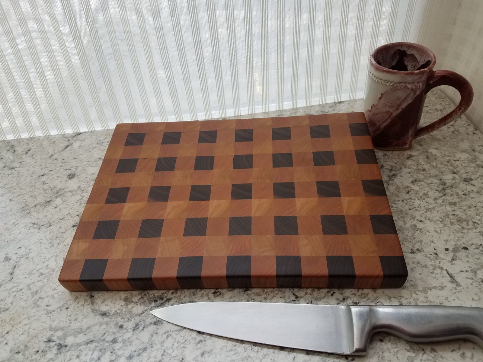 Plaid End Grain Cutting Board — Mostad Works